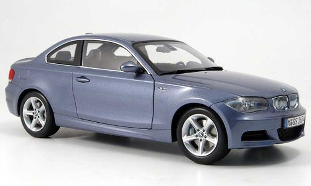 Bmw 120 E82 1/18 Kyosho E82 i coupe blauw grijs modelauto