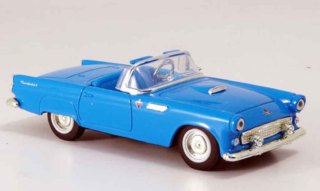 Ford Thunderbird 1955 1/43 Yat Ming 1955 Roadster blauw 1955 modelauto