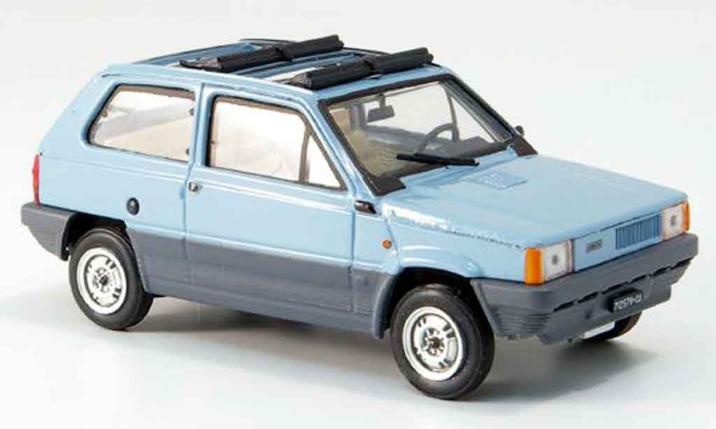 Fiat Panda 1/43 Brumm 45 blauw geoffnetes Doppelfaltdach 1981 modelauto