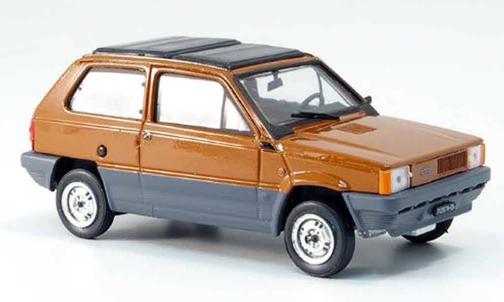 Fiat Panda 1/43 Brumm 45 bruin avec capote Doppelfaltdach 1981 modelauto