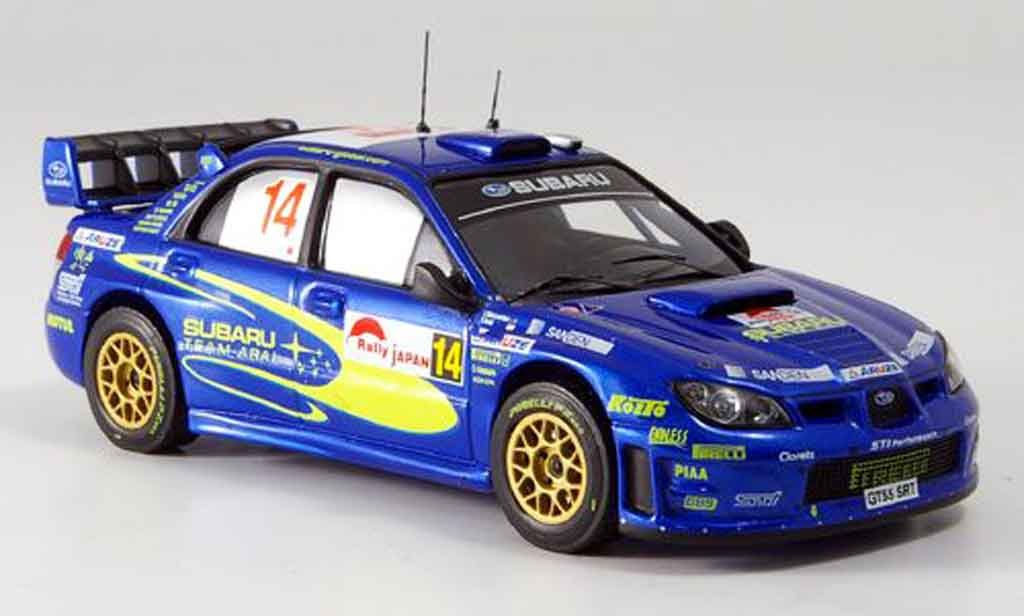 Subaru Impreza WRC 1/43 IXO WRC no.14 arai sircombe rallye japan 2006 modelauto