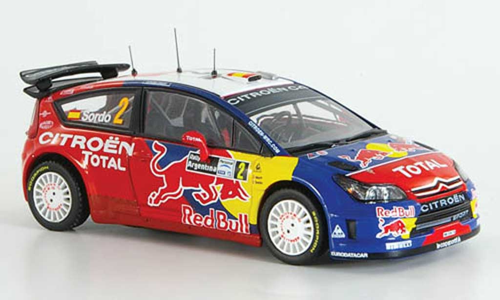 Citroen C4 WRC 2008 1/43 IXO WRC 2008 No.2Sordo/ Marti 3.Pl. Rallye Zilverin. modelauto