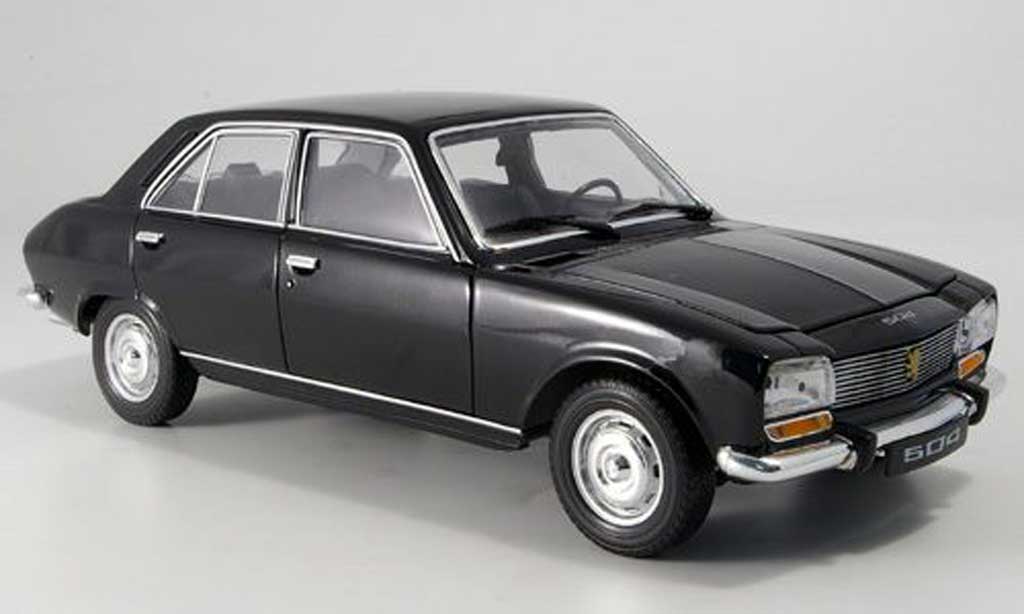 Peugeot 504 Berline 1/18 Welly Sedan zwart 1975 modelauto