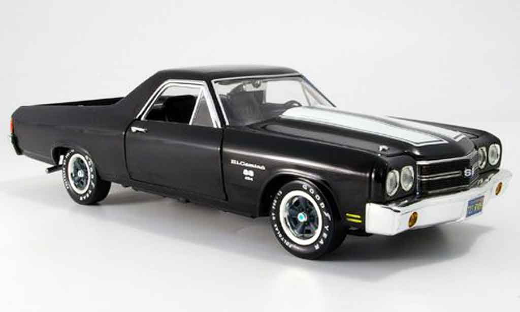 Chevrolet El Camino 1/18 Ertl ss zwart 1970 modelauto