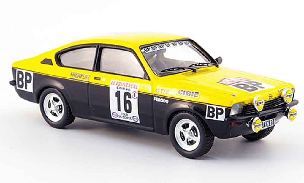 Opel Kadett GT 1/43 Trofeu GT e no.16 bp tour de corse 1975 modelauto