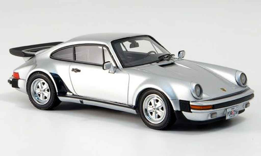 Porsche 930 Turbo 1/43 Neo Turbo US Version grijs metallic 1985 modelauto