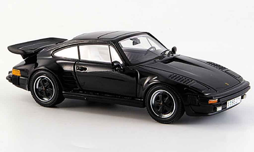 Porsche 930 Turbo 1/43 Neo Turbo SE Flatnose zwart 1987 modelauto