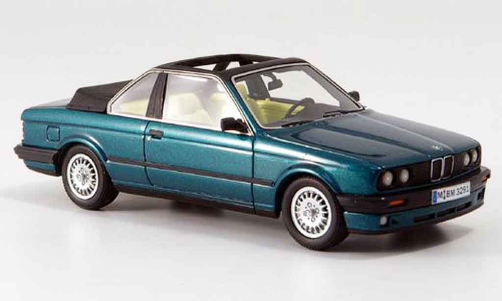 Bmw 320 E30 1/43 Neo E30 i (E 30) Baur Cabriolet grun 1986 modelauto