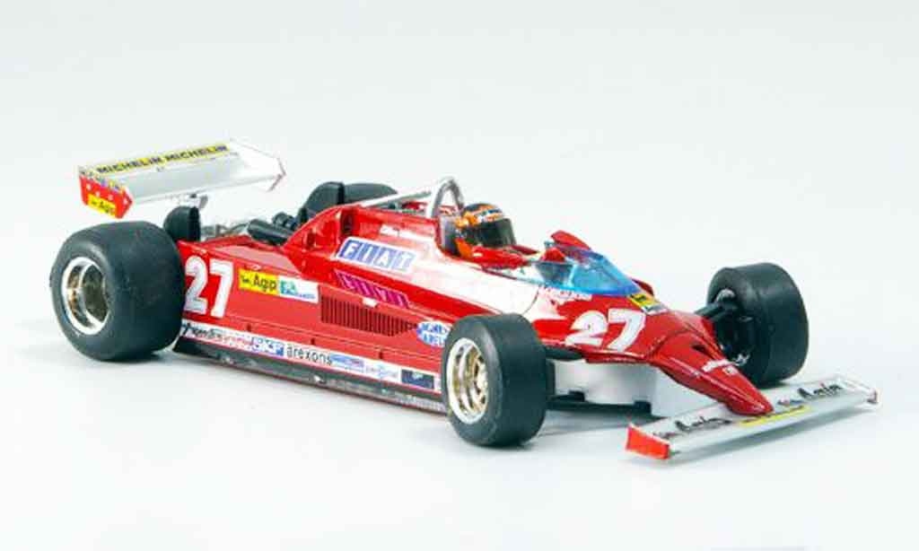 Ferrari 126 1981 1/43 Brumm 1981 CK no.27 gilles villeneuve 25 jahre modelauto