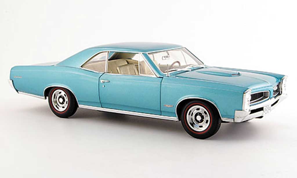 Pontiac GTO 1/18 Highway 61 grun blauw 1966 modelauto
