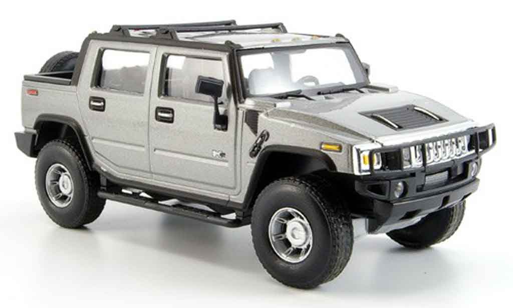 Hummer H2 1/43 Cararama SUT grijs metallic modelauto