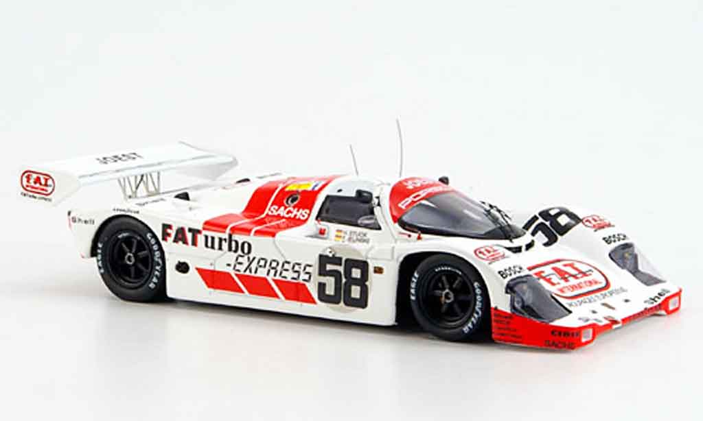 Porsche 962 1991 1/43 Spark 1991 No.58 Joest Siebter 24h Le Mans modelauto