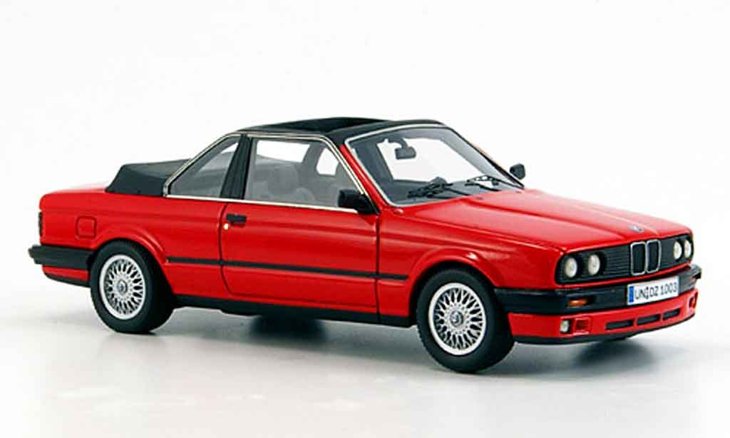 Bmw 325 E30 1/43 Neo E30 i (E 30) Baur Cabriolet rood 1986 modelauto