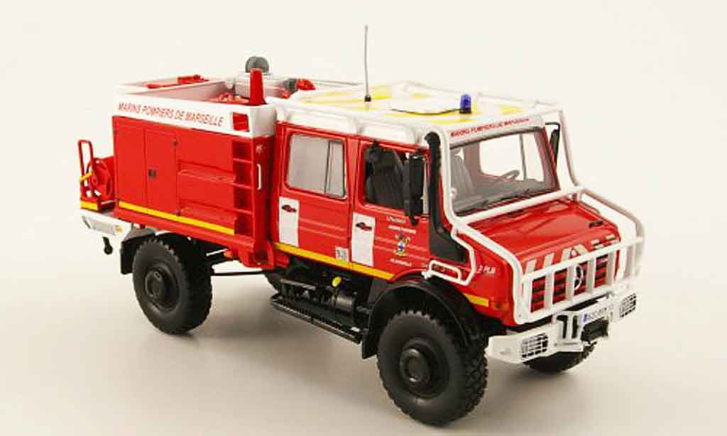 Mercedes Unimog 1/43 Norev U 5000 Brandweer de Marseille pompier modelauto