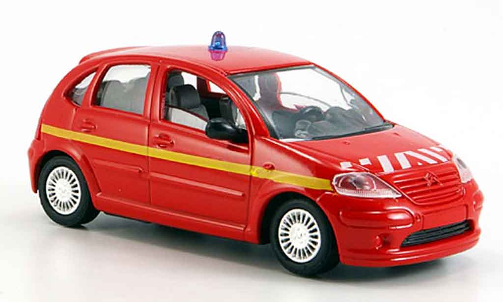 Citroen C3 1/43 Solido pompier 2002 modelauto