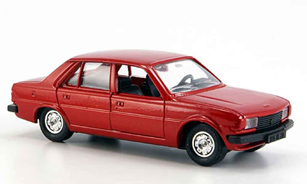 Peugeot 305 1/43 Solido rood modelauto