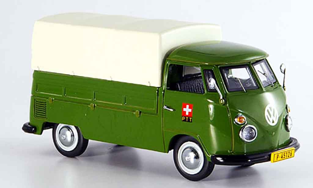 Volkswagen Combi 1/43 Schuco t 1 ptt storungsdienst pritsche plane modelauto