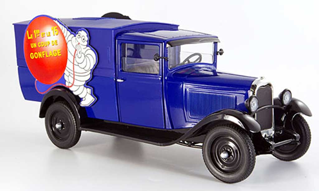 Citroen C4 1930 1/18 Solido 1930 lieferwagen michelin un coup de conflage modelauto