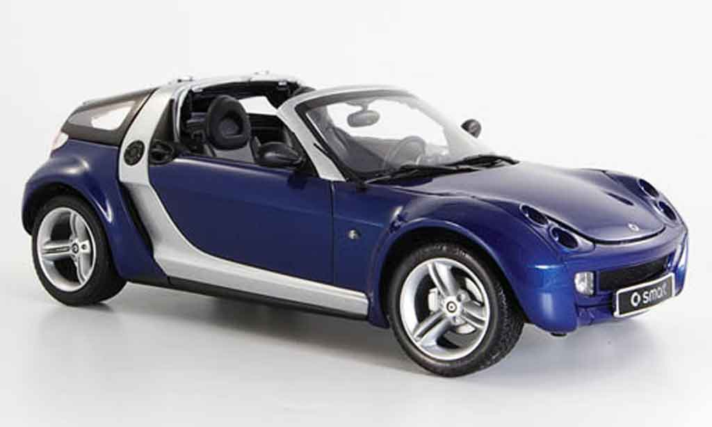 Smart Roadster 1/18 Kyosho coupe blauw 2003 modelauto