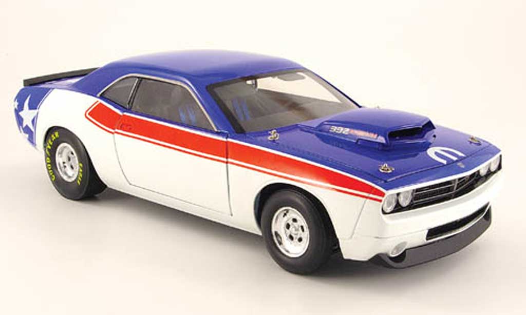 Dodge Challenger Super Stock 1/18 Highway 61 Super Stock 392 hemi super stock rood wit blauw 2008 modelauto