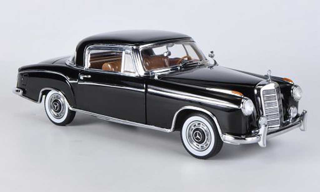 Mercedes 220 1/18 Sun Star SE Coupe zwart 1958 modelauto