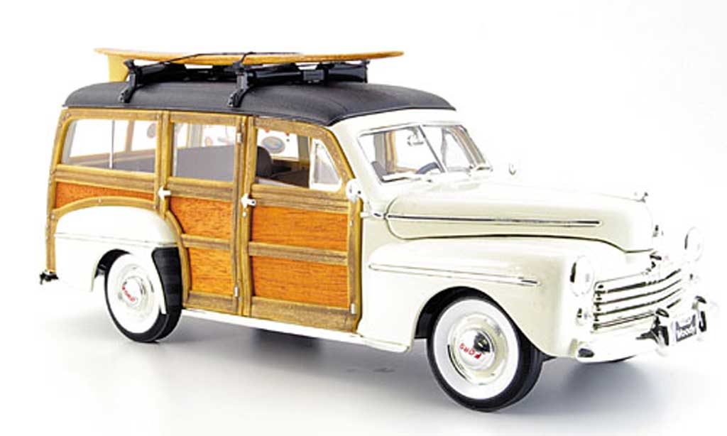 Ford Woody 1/18 Yat Ming wit 1948 modelauto
