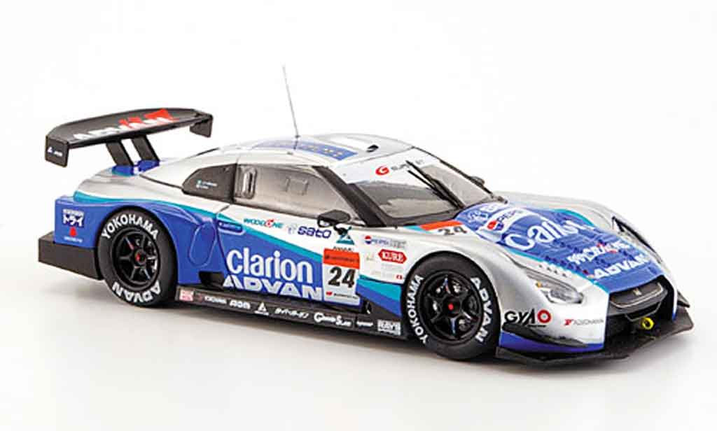 Nissan Skyline R35 1/43 Ebbro JGTC R35 GT R Woodone Advan No.24 Clarion Super GT 2008 modelauto