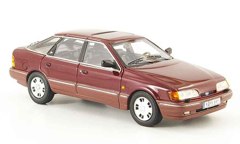 Ford Scorpio MK1 1/43 Neo MK1 rood 1986 modelauto