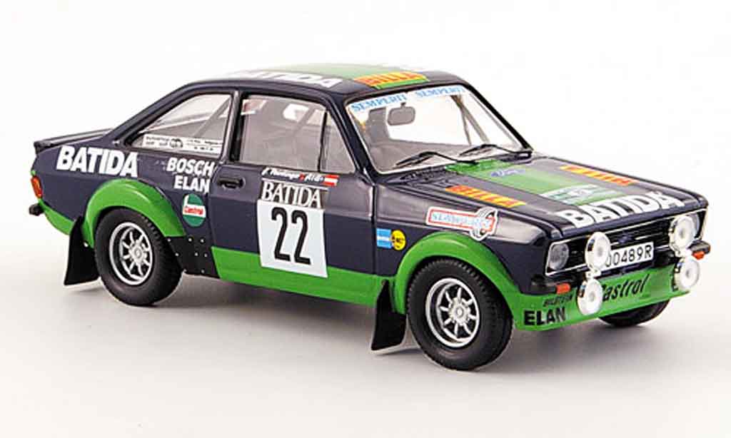 Ford Escort MK2 1/43 Trofeu MK2 BDA No.22 Batida Janner Rally 1980 modelauto