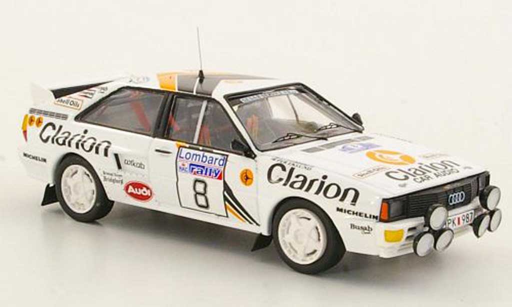 Audi Quattro 1/43 Trofeu No.8 Clarion Rally Grossbritannien 1985 modelauto