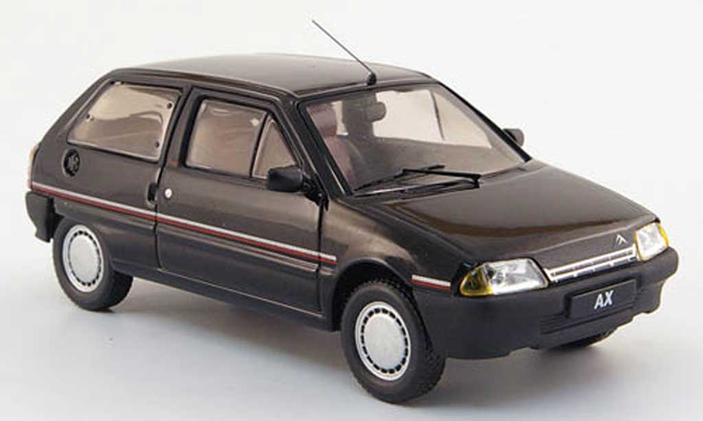 Citroen AX 1/43 IXO Image zwart 1989 modelauto