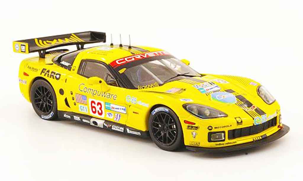 Chevrolet Corvette C6 1/43 IXO C6 R No.63 Compuware 24h Le Mans 2008 modelauto