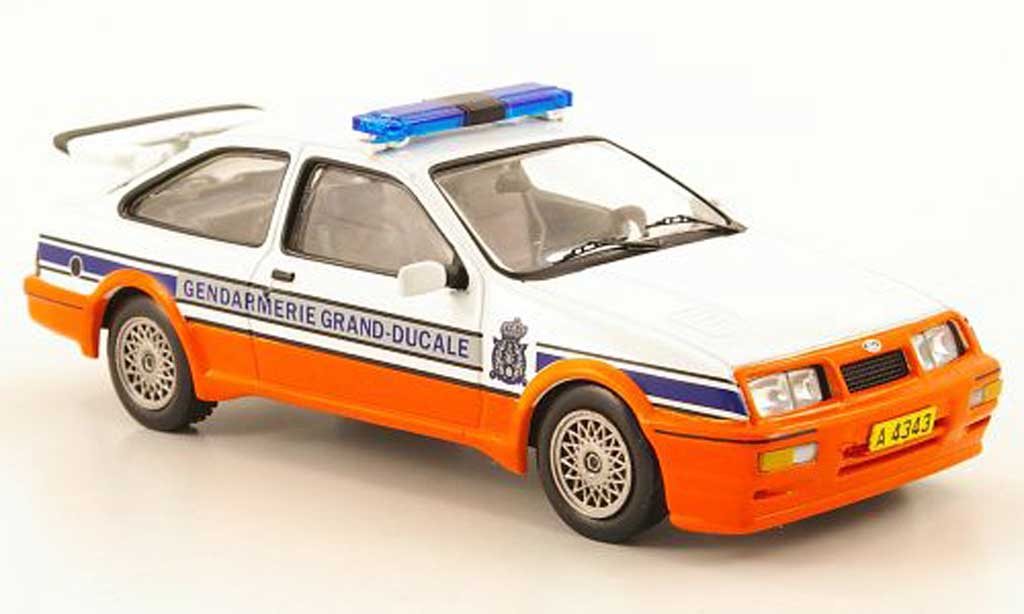 Ford Sierra Cosworth RS 1/43 IXO Cosworth RS Cosworth Gendarmerie Grand-Ducale (L) 1988 modelauto