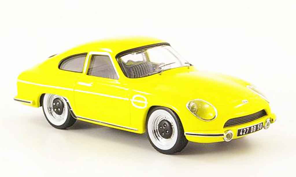 Panhard DB HBR 1958 1/43 IXO 1958 5 geel modelauto