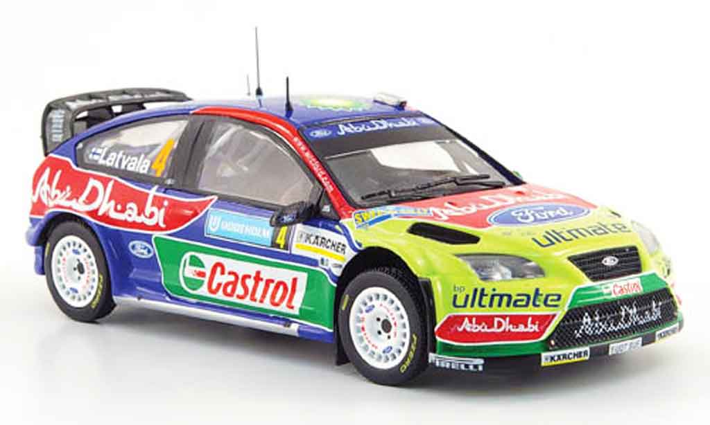 Ford Focus RS WRC 1/43 IXO RS WRC 07 No.4 BP Abu Dhabi Rally Schweden 2008 modelauto