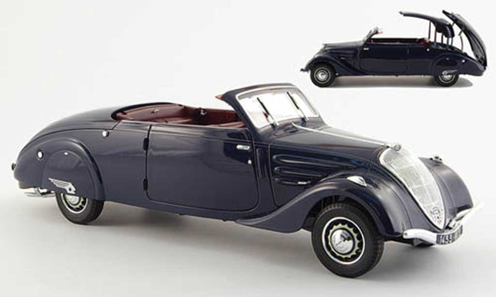 Peugeot 402 1/18 Norev eclipse blauw 1937 modelauto
