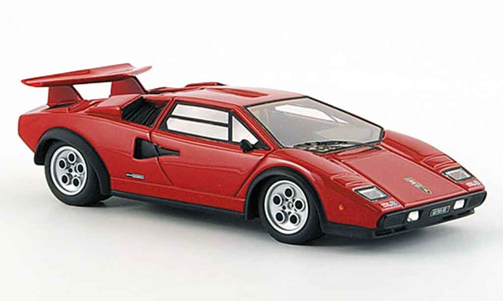 Lamborghini Countach LP 500 1/43 Look Smart LP 500 s walter wolf rood mattzwart modelauto
