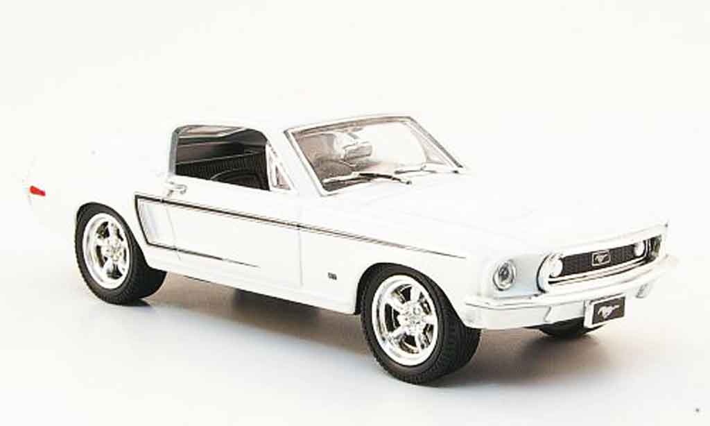 Ford Mustang 1968 1/43 Yat Ming 1968 wit 1968 modelauto