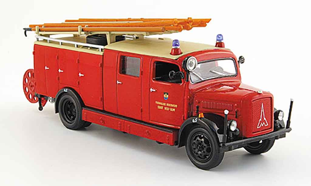 Magirus SLG 1/43 Yat Ming S 3000 Freiwillige pompier Stadt Neu Ulm 1941 modelauto