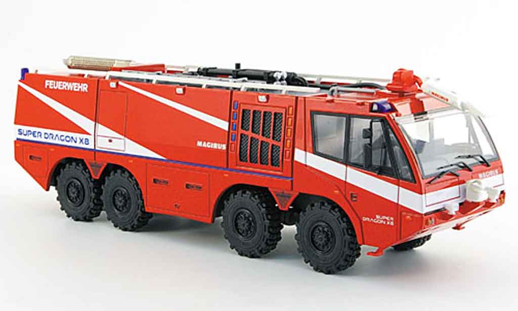 Magirus X8 1/43 Schuco Iveco Super Dragon Flugfeld Loschfahrzeug modelauto