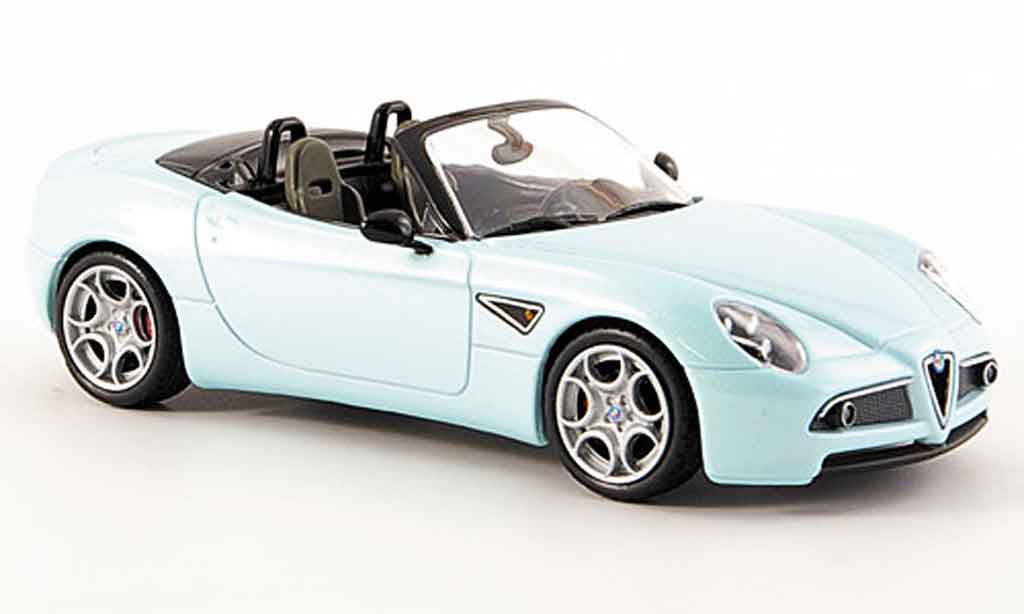 Alfa Romeo 8C Competizione 1/43 M4 Competizione spyder blauw 2006 modelauto
