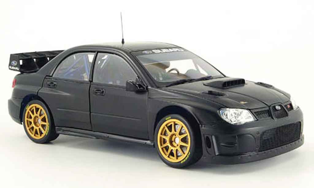 Subaru Impreza WRC 1/18 Sun Star WRC zwart flat black plain version 2008 modelauto