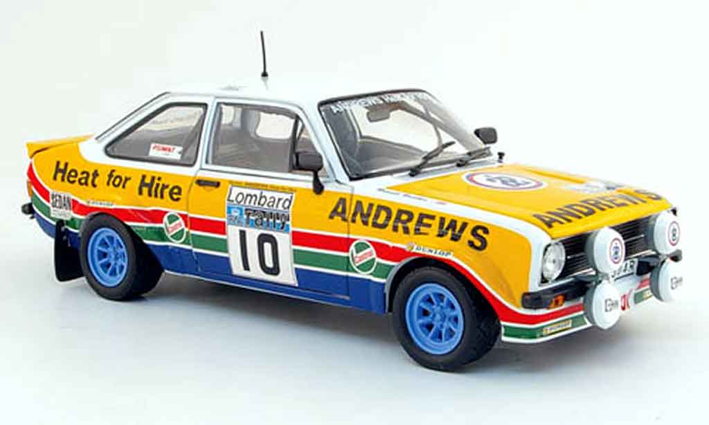 Ford Escort MK2 1/18 Sun Star MK2 rs no.10 andrews lombard rallye gb 1979 modelauto