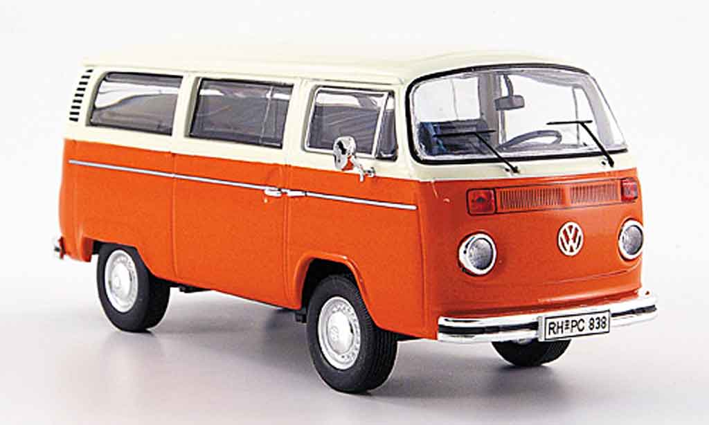 Volkswagen Combi 1/43 Premium Cls t 2 b bus l oranje wit modelauto