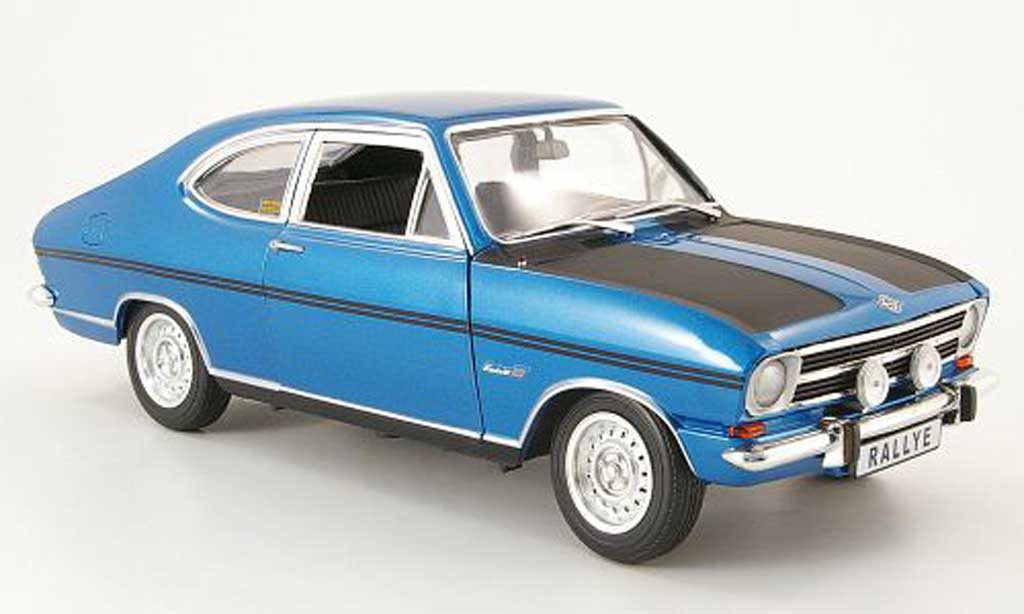 Opel Kadett coupe 1/18 Revell coupe b rallyee 1900 blauw/zwart 1969 modelauto