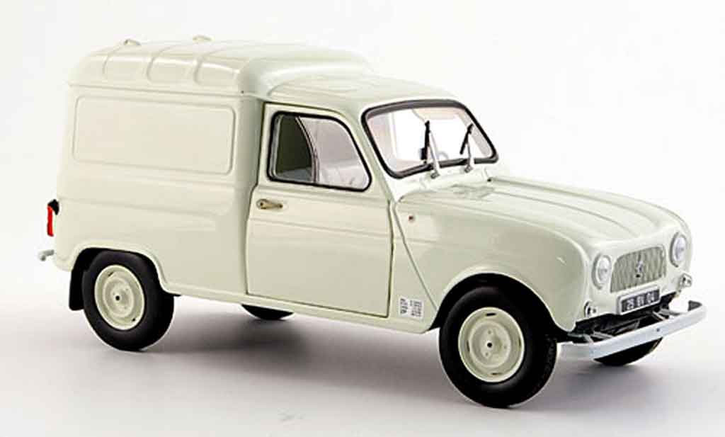 Renault 4 F4 1/18 Norev F creme wit 1965 modelauto