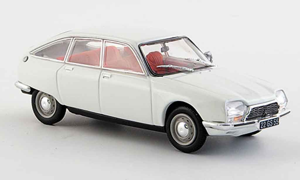 Citroen GS 1/43 Norev creme wit 1971 modelauto