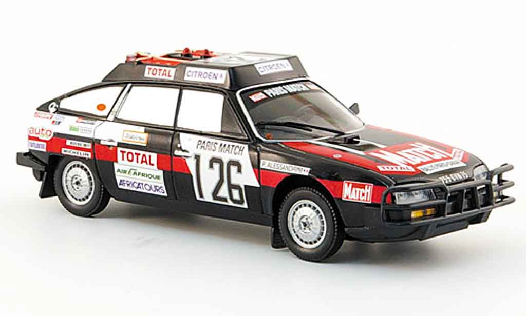 Citroen CX 1/43 Norev 2400 gti no.126 rallye dakar 1981 modelauto