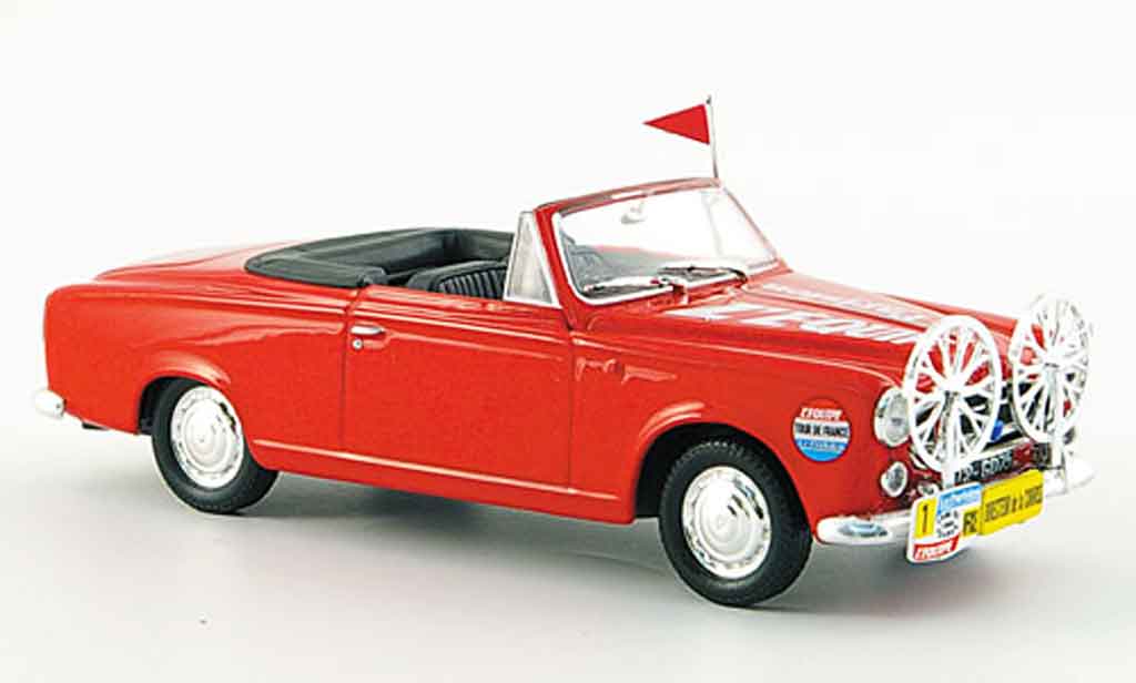 Peugeot 403 Cabriolet 1/43 Norev Cabriolet direction de course tour de france 1960 modelauto