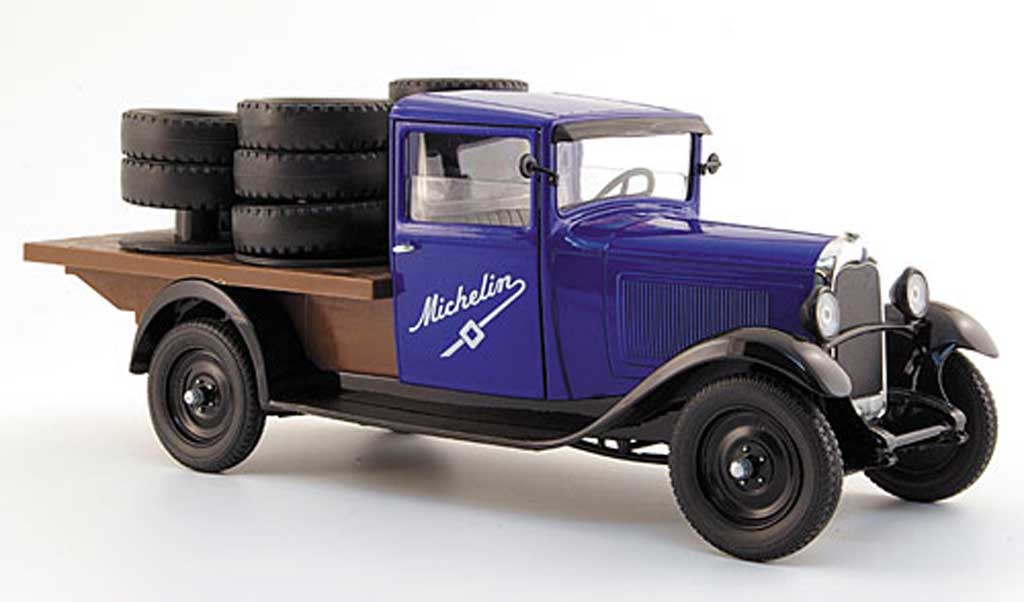 Citroen C4 1930 1/18 Solido 1930 pritsche michelin mit ladegut modelauto